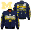 2021 Big Ten Champions Michigan Wolverines Blue Bomber Jacket