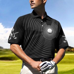 3D Effect Golf Ball Polo Shirt