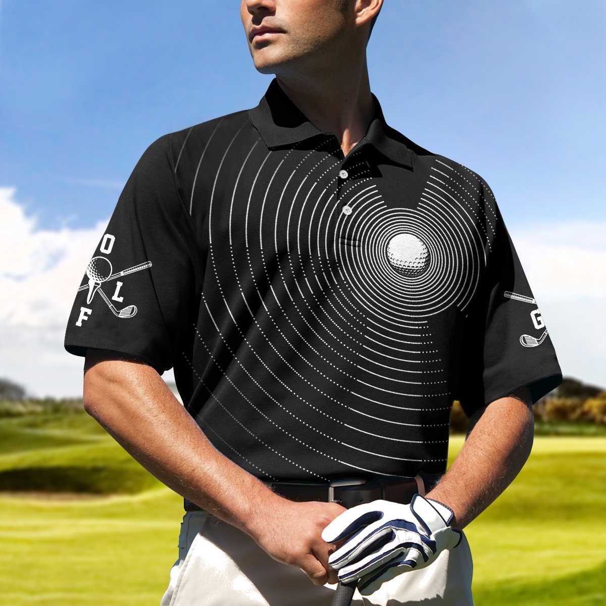 3D Effect Golf Ball Polo Shirt 3D Effect Golf Ball Polo Shirt