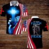 4Th July Lion Cross Warrior Let Your Faith Polo Shirt #Kv