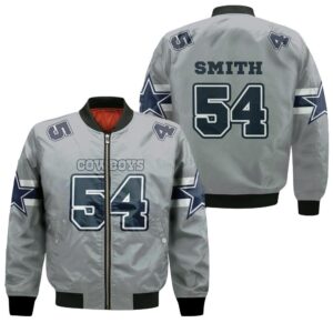 54 Jaylon Smith Cowboys Jersey Inspired Style Bomber Jacket