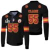 55 Frank Clark Kannas City 1 Jersey Inspired Style Bomber Jacket