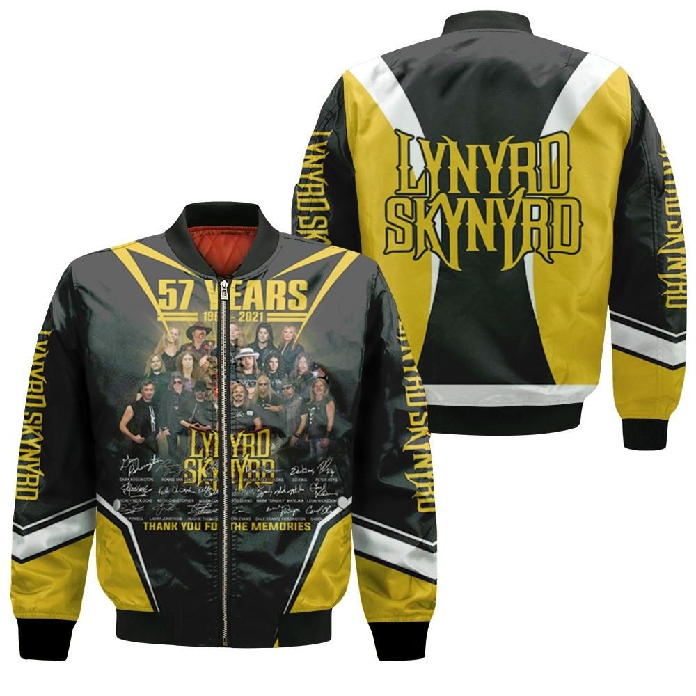 57 Years 1964 2021 Lynyrd Skynyrd Thank You For The Memories Legend Rock Band 3D Designed Allover Gift For Lynyrd Skynyrd Fans Bomber Jacket 57 Years 1964 2021 Lynyrd Skynyrd Thank You For The Memories Legend Rock Band 3D Designed Allover Gift For Lynyrd Skynyrd Fans Bomber Jacket