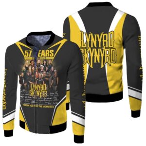 57 Years 1964 2021 Lynyrd Skynyrd Thank You For The Memories Legend Rock Band 3D Designed Allover Gift For Lynyrd Skynyrd Fans Bomber Jacket
