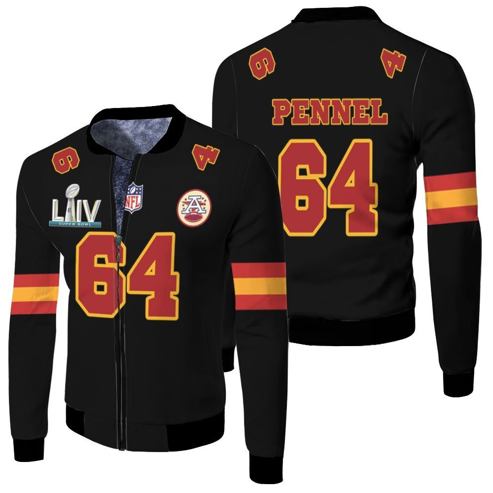 64 Mike Pennel Kannas City 1 Jersey Inspired Style Bomber Jacket 64 Mike Pennel Kannas City 1 Jersey Inspired Style Bomber Jacket