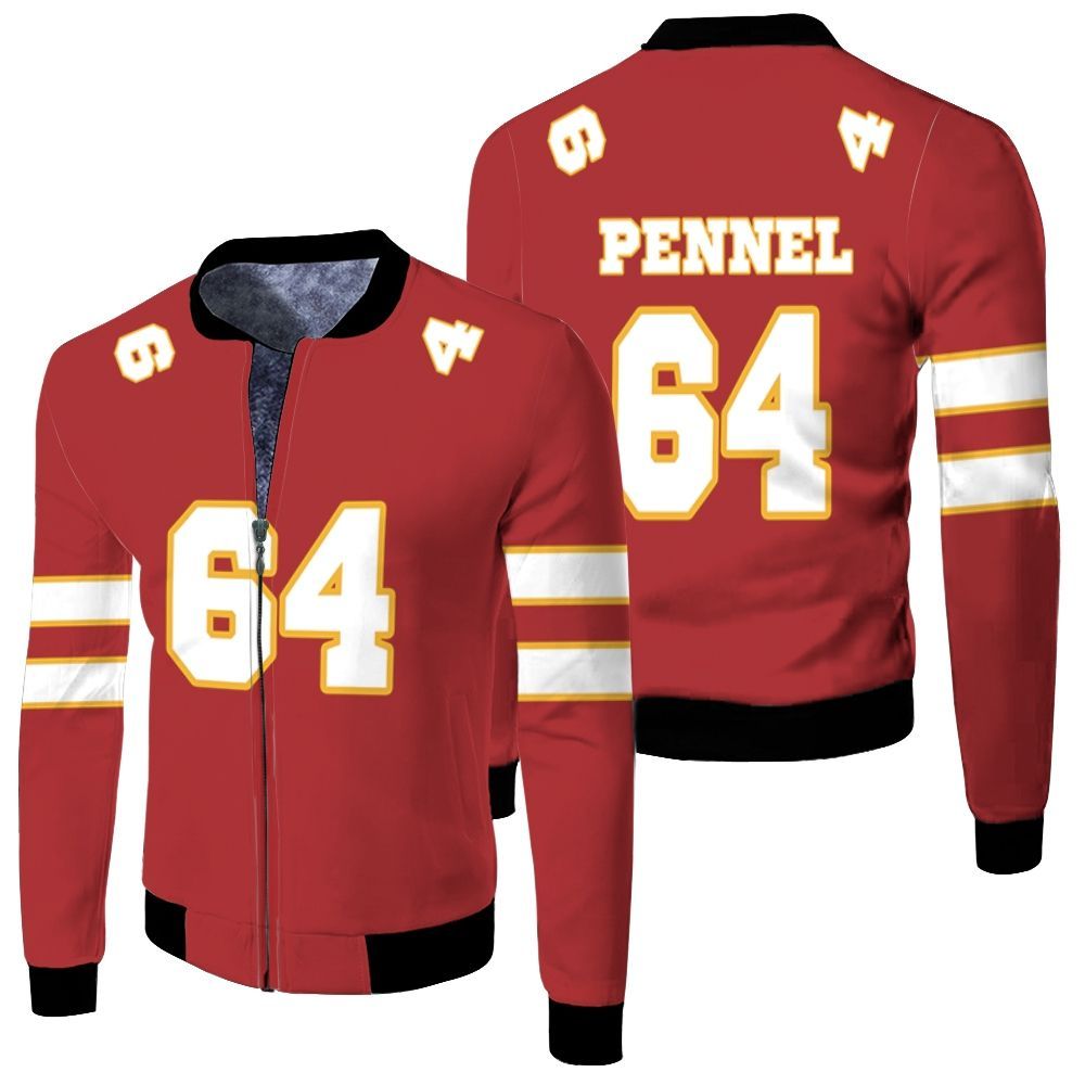 64 Mike Pennel Kannas City Jersey Inspired Style Bomber Jacket 64 Mike Pennel Kannas City Jersey Inspired Style Bomber Jacket