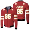 95 Chris Jones Kannas City Jersey Inspired Style Bomber Jacket