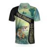 A Day Without Fishing 3D Short Sleeve Polo Shirt For Golf