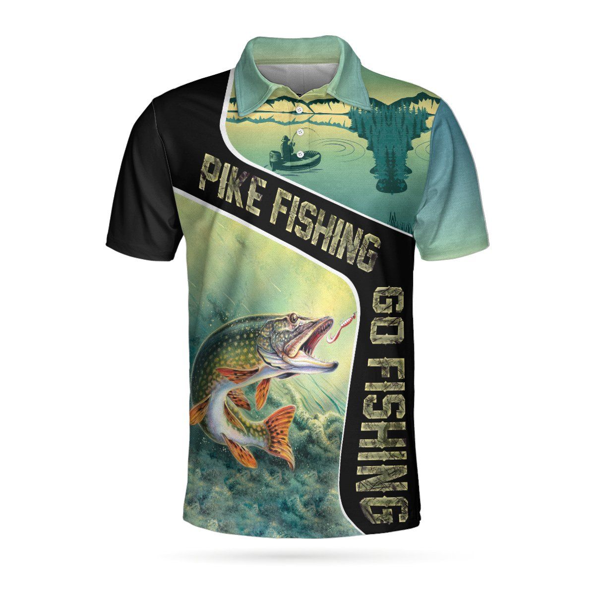 A Day Without Fishing 3D Short Sleeve Polo Shirt For Golf A Day Without Fishing 3D Short Sleeve Polo Shirt For Golf
