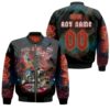 ACDC Guitar Memories Rock Band Legend Members Signatures 3D Designed Allover Gift With Custom Name Number For ACDC Fans Bomber Jacket