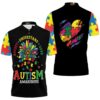 Accept Understand Love Autism Support Polo Shirt
