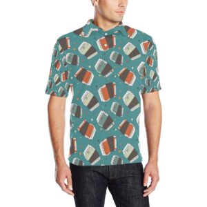 Accordion Pattern Print Design 02 Men Polo Shirt