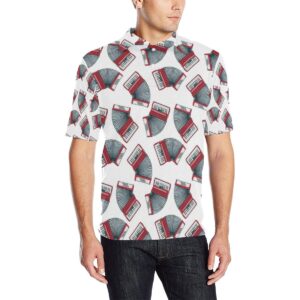Accordion Pattern Print Design 03 Men Polo Shirt