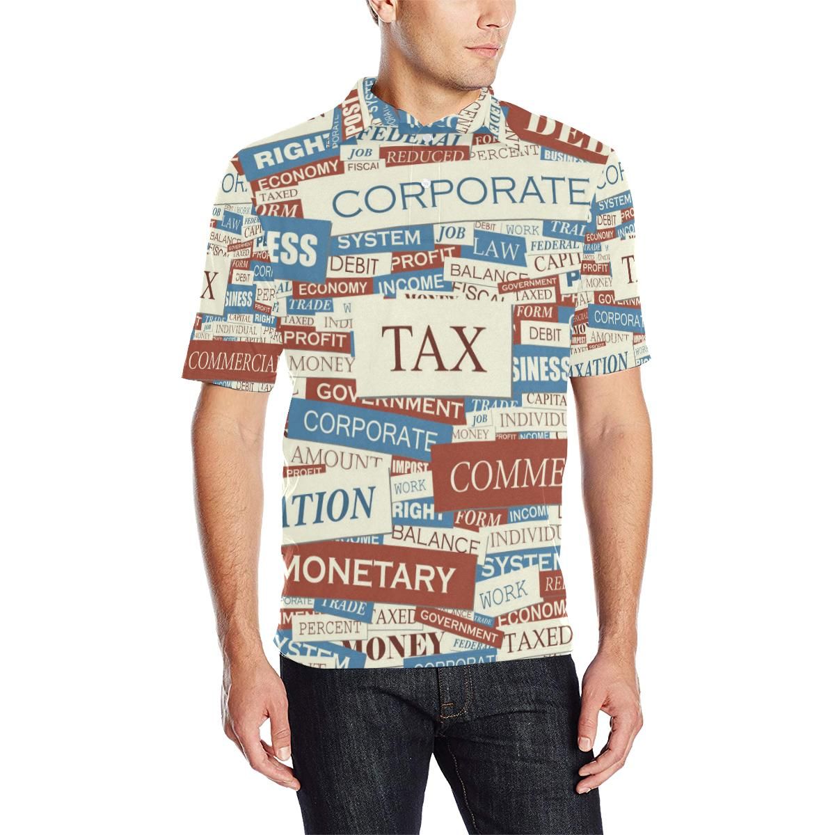Accounting Financial Pattern Print Design 01 Men Polo Shirt Accounting Financial Pattern Print Design 01 Men Polo Shirt