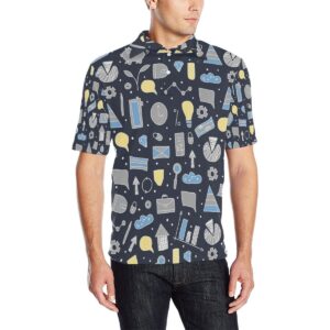 Accounting Financial Pattern Print Design 04 Men Polo Shirt