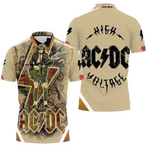 Acdc Angus Young Highway To Hell Polo Shirt