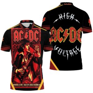 Acdc The Guitaron Tour Value City Arena 2008 Polo Shirt Hoodie 3D Sweater