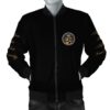Africa Zone Jacket - Black And Gold Alpha Phi Alpha Giza Bomber Jacket J5 Bomber Jacket