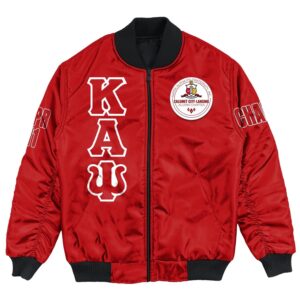 Africa Zone Jacket - Calumnet City-Lansing Alumni Chapter Bomber Jackets A31 Bomber Jacket