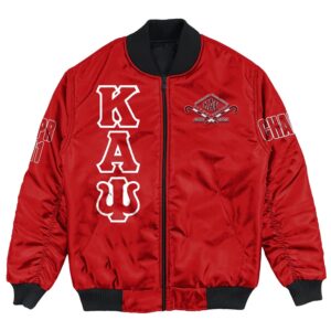 Africa Zone Jacket - Carrollton Douglasville Alumni Chapter Bomber Jackets A31 Bomber Jacket