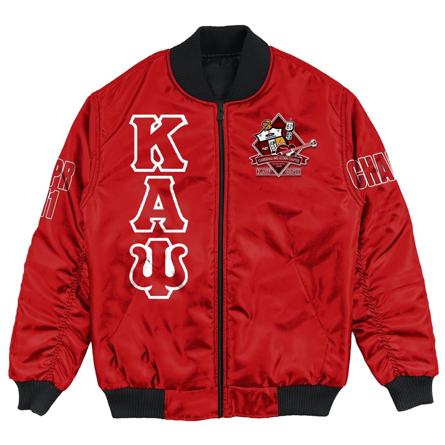 Africa Zone Jacket - Clarksdale (Ms) Alumni Chapter Bomber Jackets A31 Africa Zone Jacket - Clarksdale (Ms) Alumni Chapter Bomber Jackets A31