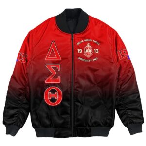 Africa Zone Jacket - Delta Sigma Theta Gradient Bomber Jackets A31 Bomber Jacket