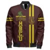 Africa Zone Jacket - Hbcu Iota Phi Theta Centaur Sleeve Zip Bomber Jacket J5 Bomber Jacket