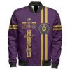 Africa Zone Jacket - Hbcu Omega Psi Phi Bulldog Sleeve Zip Bomber Jacket J5 Bomber Jacket