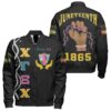 Africa Zone Jacket - Juneteenth Chi Gamma Xi Chi Pretty Girl Sleeve Zip Bomber Jacket J8 Bomber Jacket