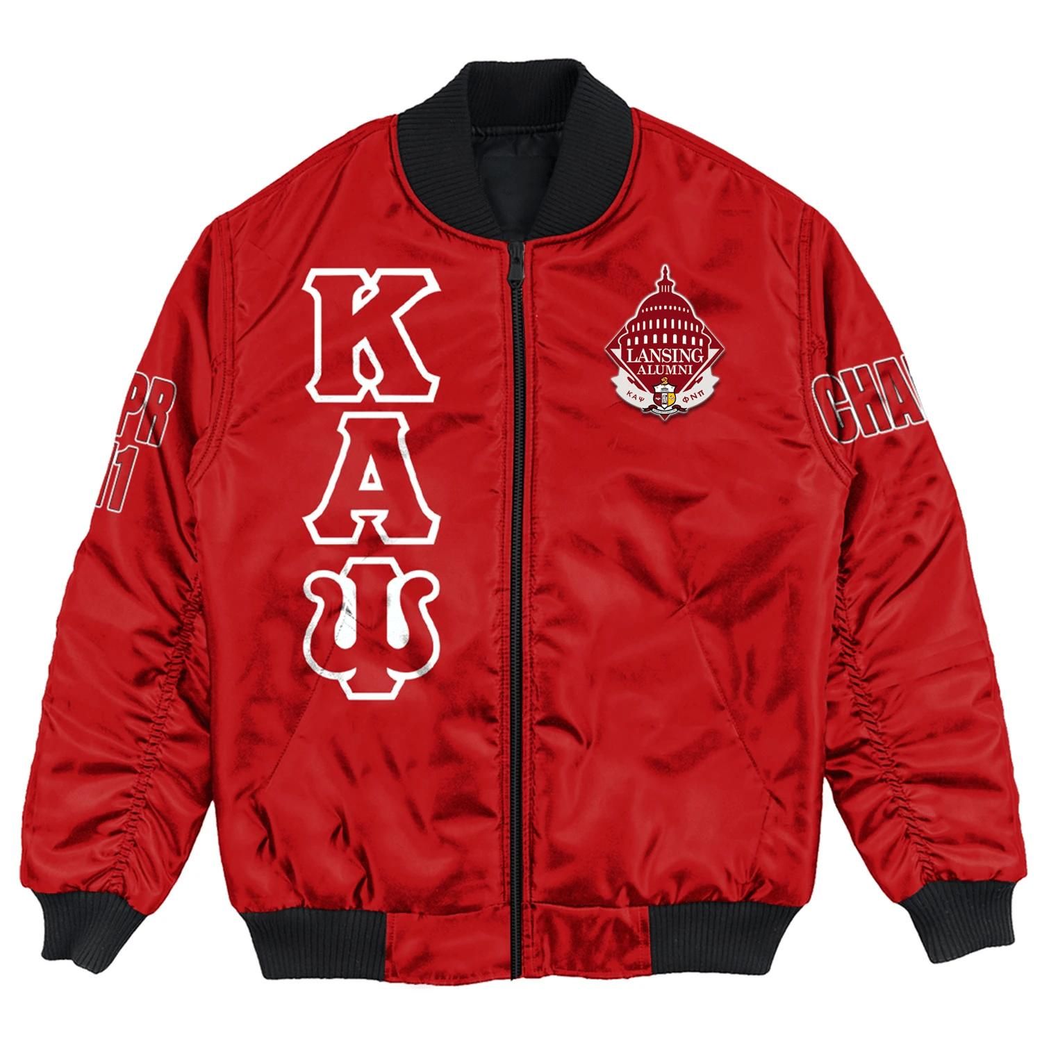 Africa Zone Jacket - Lansing Alumni Chapter Bomber Jackets A31 Bomber Jacket Africa Zone Jacket - Lansing Alumni Chapter Bomber Jackets A31 Bomber Jacket