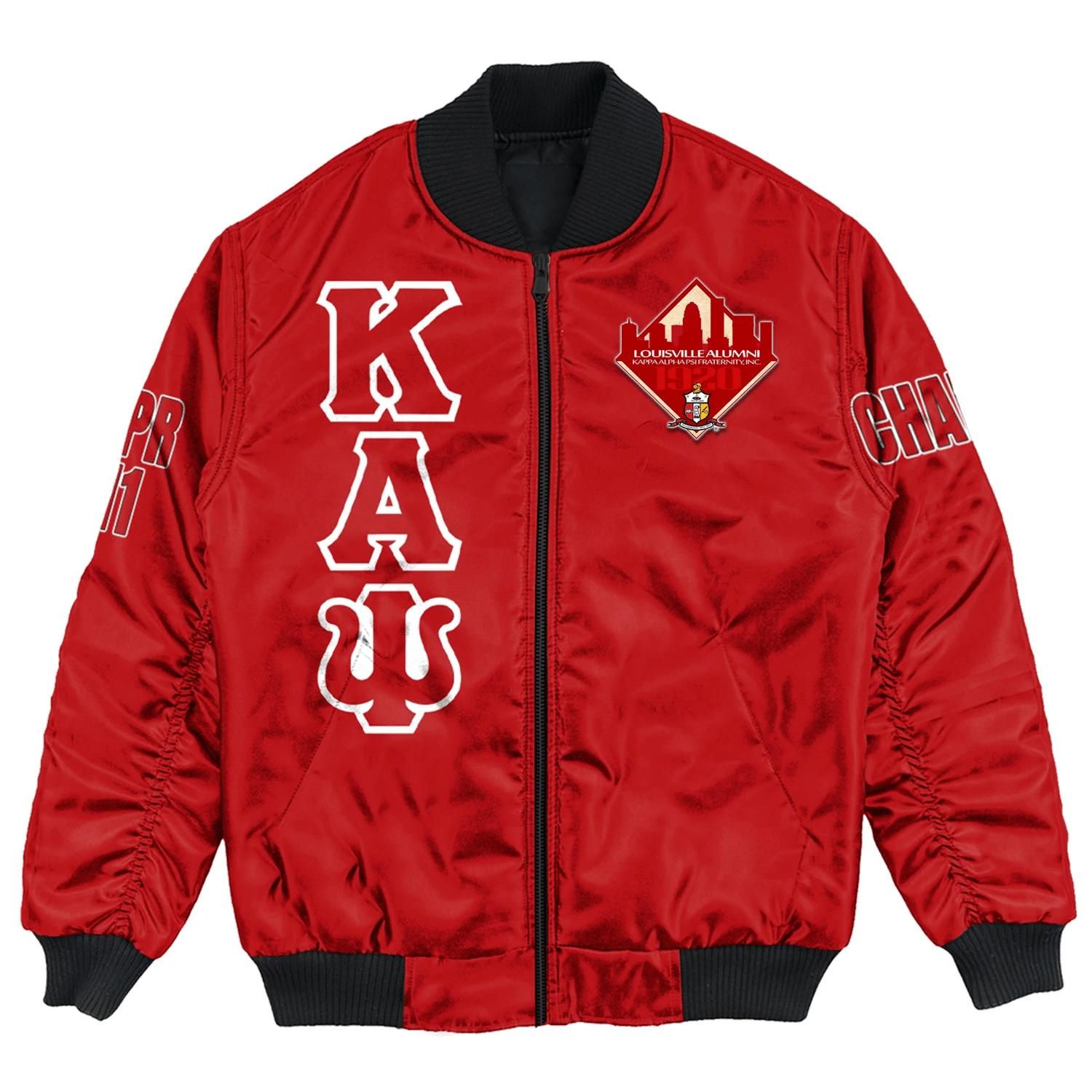 Africa Zone Jacket - Louisville Alumni Chapter Bomber Jackets A31 Bomber Jacket Africa Zone Jacket - Louisville Alumni Chapter Bomber Jackets A31 Bomber Jacket