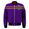 Africa Zone Jacket - Omega Psi Phi Africa Map Sleeve Zip Bomber Jacket J5 Bomber Jacket