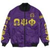 Africa Zone Jacket - Omega Psi Phi - Beta Lambda Lambda Bomber Jacket A7 Bomber Jacket