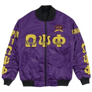 Africa Zone Jacket - Omega Psi Phi - Chi Gamma Gamma Bomber Jacket A7 Bomber Jacket