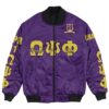 Africa Zone Jacket - Omega Psi Phi - Chi Mu Mu Chapter Bomber Jacket A7 Bomber Jacket