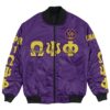 Africa Zone Jacket - Omega Psi Phi - Chi Phi Chapter Bomber Jacket A7 Bomber Jacket