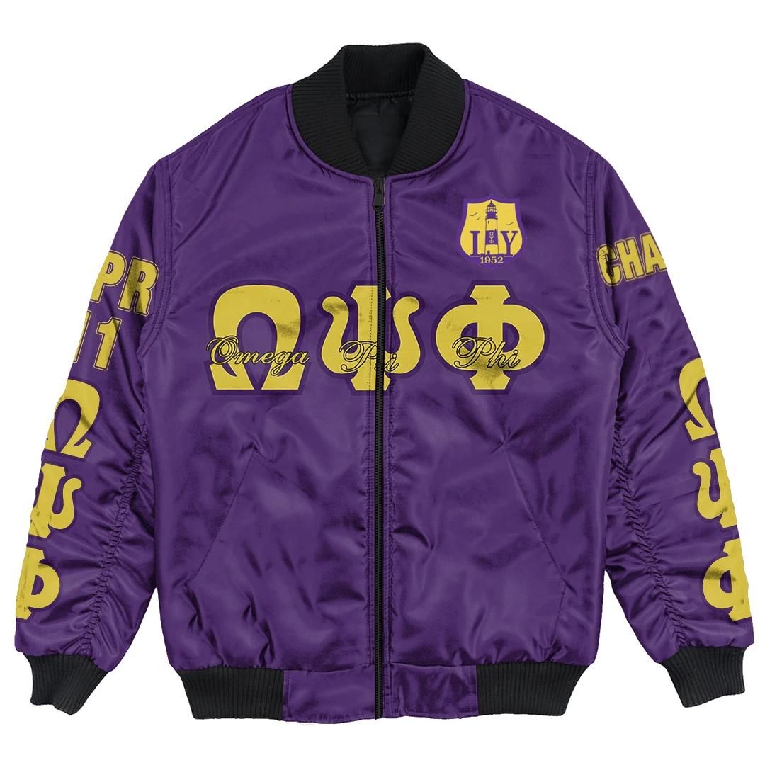 Africa Zone Jacket - Omega Psi Phi - Iota Upsilon Chapter Bomber Jacket A7 Bomber Jacket Africa Zone Jacket - Omega Psi Phi - Iota Upsilon Chapter Bomber Jacket A7 Bomber Jacket