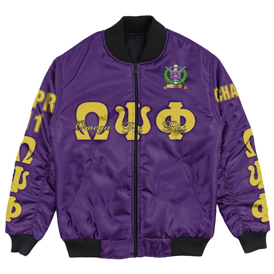 Africa Zone Jacket - Omega Psi Phi - Lambda Iota 2 Bomber Jacket A7 Bomber Jacket Africa Zone Jacket - Omega Psi Phi - Lambda Iota 2 Bomber Jacket A7 Bomber Jacket