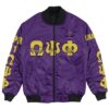 Africa Zone Jacket - Omega Psi Phi - Lambda Iota Bomber Jacket A7 Bomber Jacket
