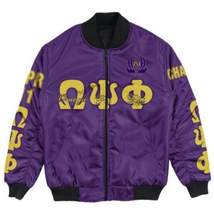 Africa Zone Jacket - Omega Psi Phi - Lambda Iota Bomber Jacket A7 Bomber Jacket