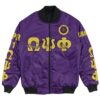 Africa Zone Jacket - Omega Psi Phi - Omicron Beta Beta Chapter Bomber Jacket A7 Bomber Jacket