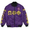 Africa Zone Jacket - Omega Psi Phi - Pi Phi Chapter Bomber Jacket A7 Bomber Jacket