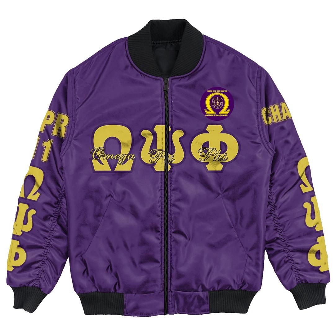 Africa Zone Jacket - Omega Psi Phi - Sigma Iota Iota Chapter Bomber Jacket A7 Bomber Jacket Africa Zone Jacket - Omega Psi Phi - Sigma Iota Iota Chapter Bomber Jacket A7 Bomber Jacket