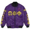 Africa Zone Jacket - Omega Psi Phi - The Chi Gamma Gamma Chapter Bomber Jacket A7 Bomber Jacket