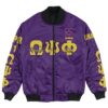 Africa Zone Jacket - Omega Psi Phi - The Psi Nu Chapter Bomber Jacket A7 Bomber Jacket