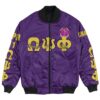 Africa Zone Jacket - Omega Psi Phi - Theta Mu Mu Chapter Bomber Jacket A7 Bomber Jacket