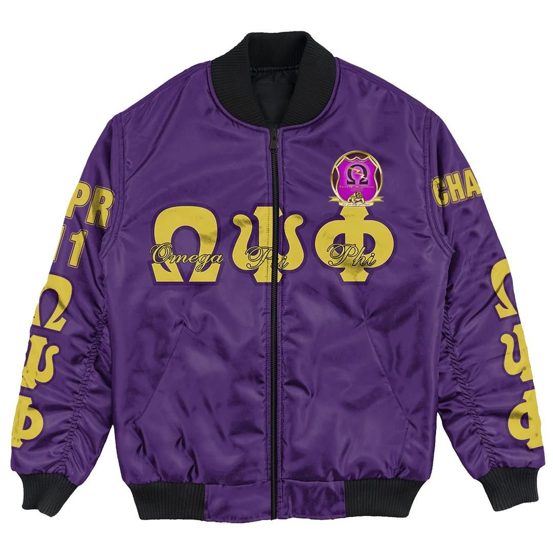 Africa Zone Jacket - Omega Psi Phi - Theta Mu Mu Chapter Bomber Jacket A7 Bomber Jacket Africa Zone Jacket - Omega Psi Phi - Theta Mu Mu Chapter Bomber Jacket A7 Bomber Jacket
