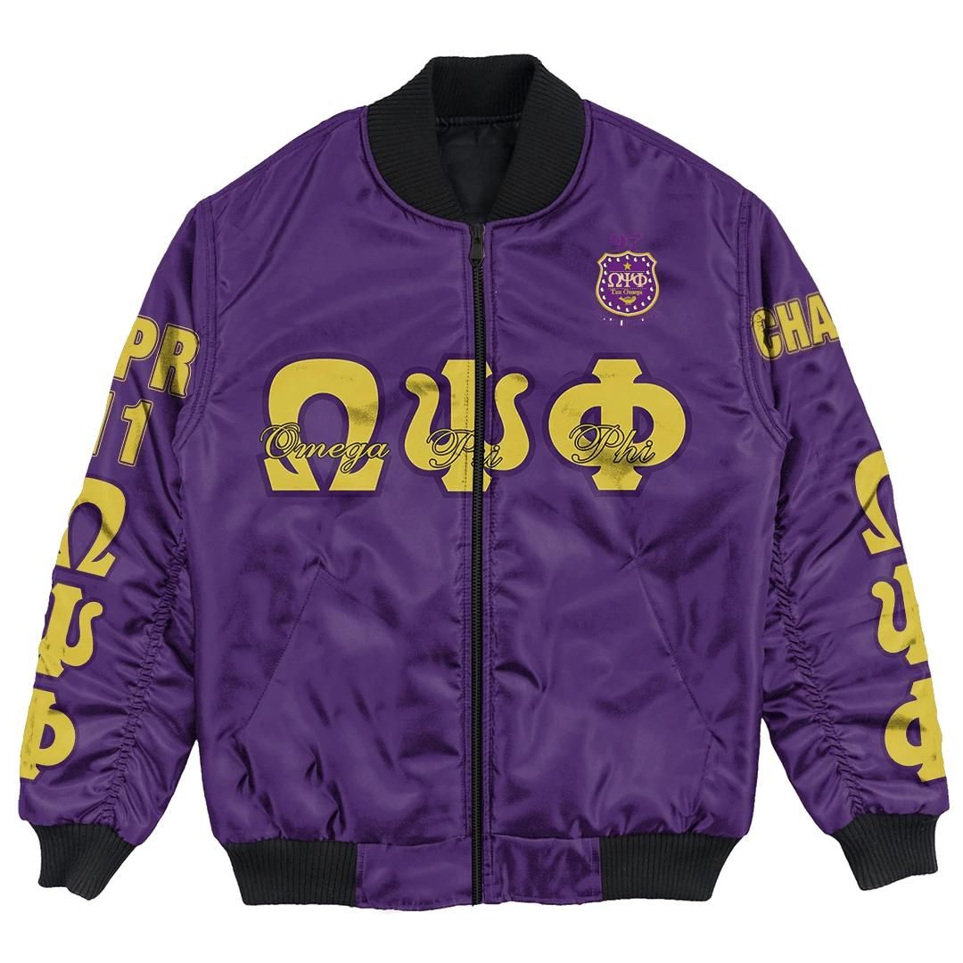 Africa Zone Jacket - Omega Psi Phi - Tq - Tau Omega Chapter Bomber Jacket A7 Bomber Jacket Africa Zone Jacket - Omega Psi Phi - Tq - Tau Omega Chapter Bomber Jacket A7 Bomber Jacket