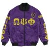 Africa Zone Jacket - Omega Psi Phi - Upsilon Phi Chapter Bomber Jacket A7 Bomber Jacket