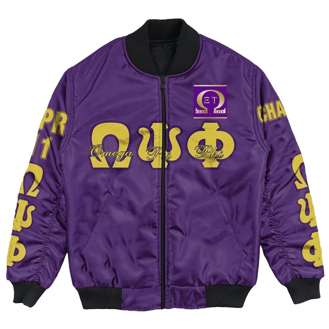 Africa Zone Jacket - Omega Psi Phi - Xi Tau Chapter Bomber Jacket A7 Bomber Jacket Africa Zone Jacket - Omega Psi Phi - Xi Tau Chapter Bomber Jacket A7 Bomber Jacket